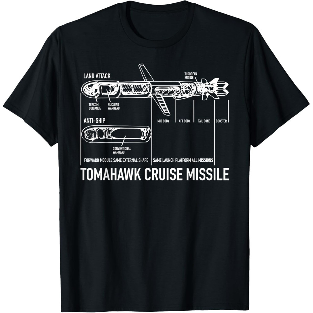 เสื้อยืด Infography Cruise Missile Blueprint Infographic Diagram