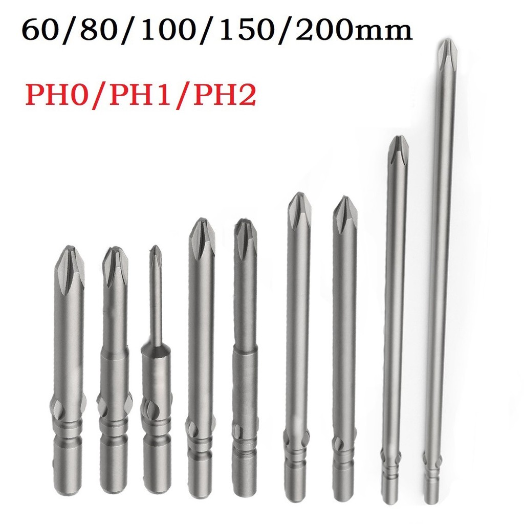 GOOD60-200mm PH0 PH1 PH2 802 ไขควงไขว้ไฟฟ้า Bit ImpactDriver