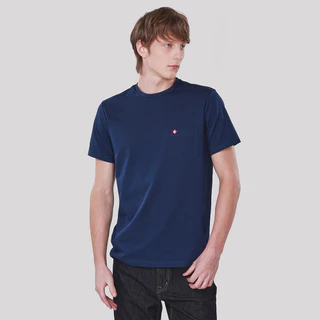 John Henry เสื้อยืดผู้ชาย ทรงเข้ารูป รุ่น JH F425MTSSM18 - สีน้ำเงิน