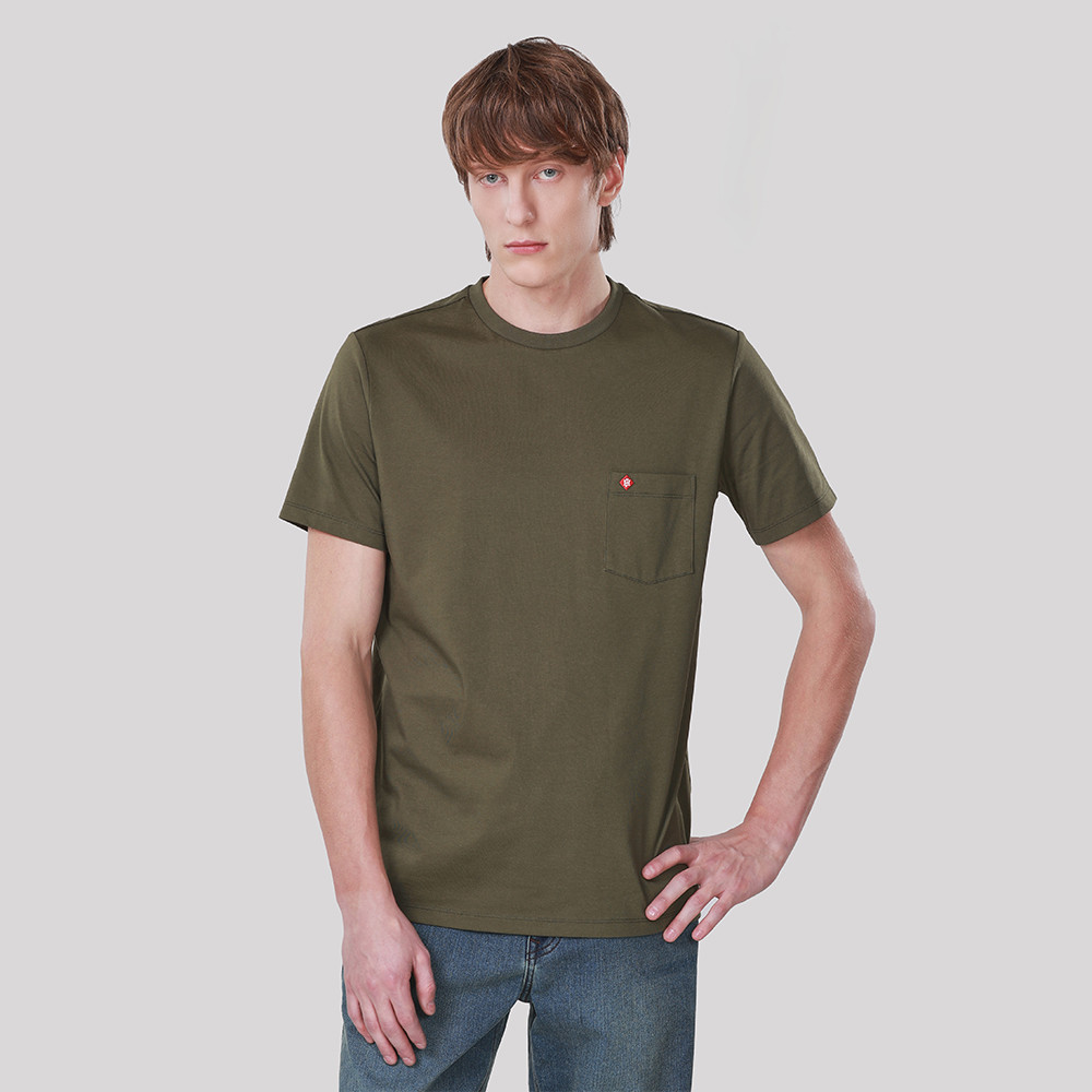 John Henry เสื้อยืดผู้ชาย ทรงเข้ารูป รุ่น JH F425MTSSM18 - สีเขียวขี้ม้า