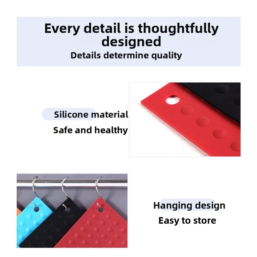 [DEC-New Arrivals] แผ่นซิลิโคนทนความร้อน: การออกแบบ Square Dot สําหรับทําอาหารที่ปลอดภัยและง่าย 18*1