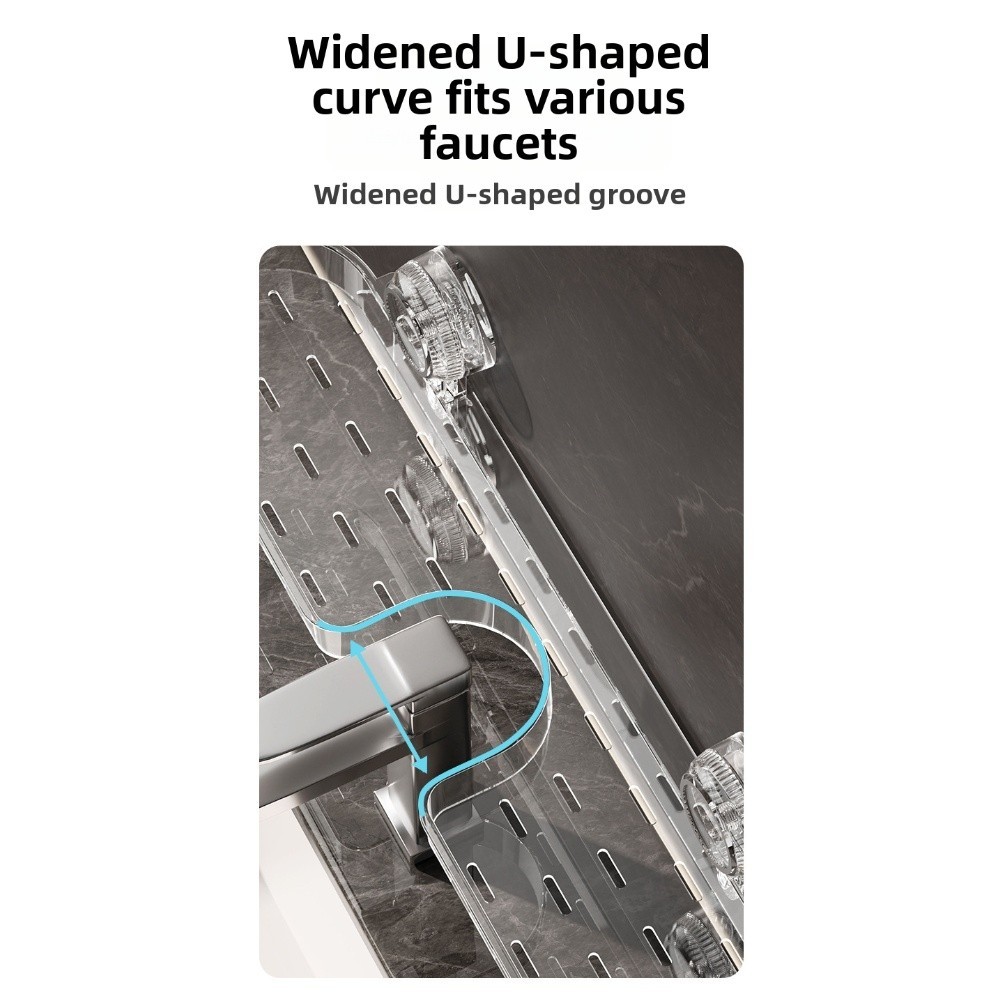 [BV]ชั้นวางอุปกรณ์อาบน้ําในห้องน้ําแบบถ้วยดูด