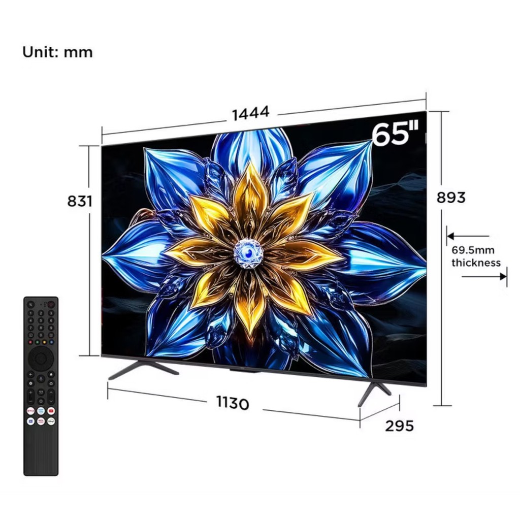 TCL สมาร์ททีวี รุ่น 65T8C (QLED) ขนาด 65 นิ้ว