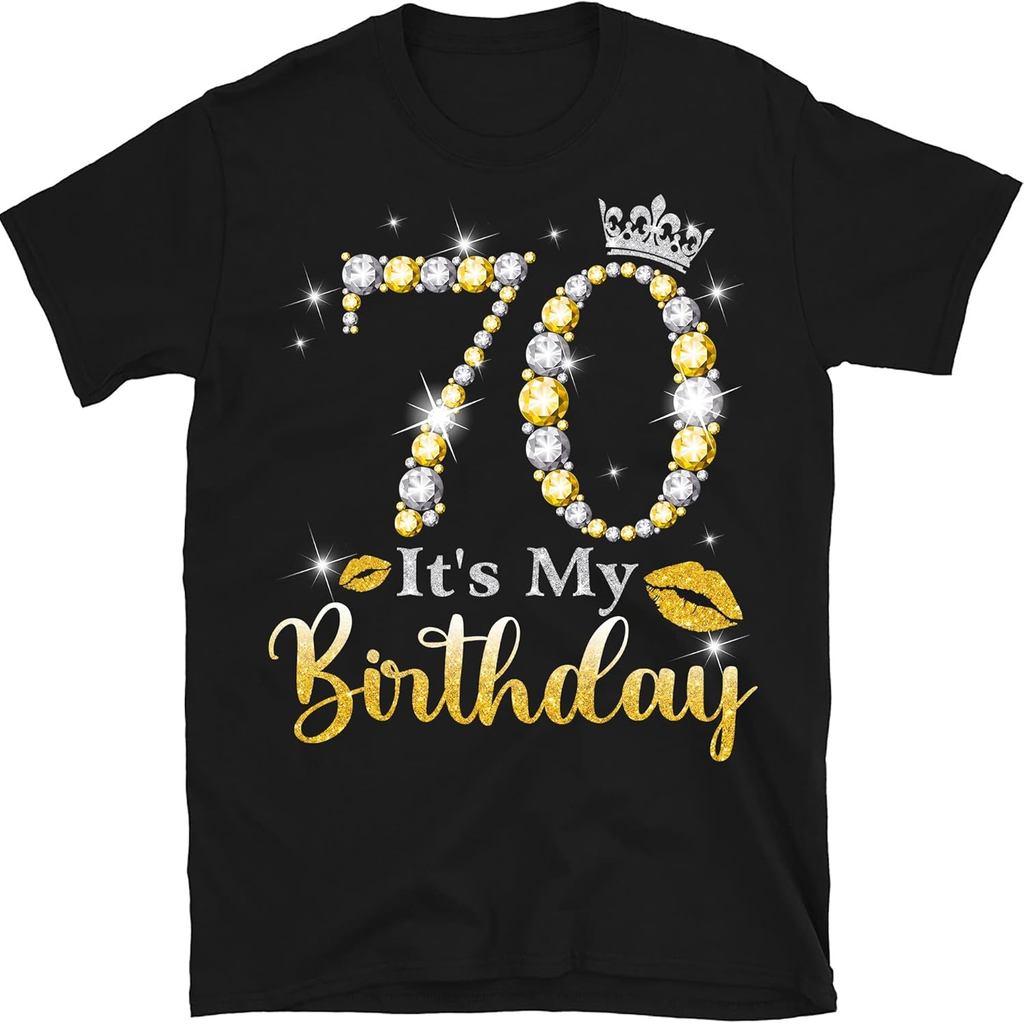 เสื้อยืดผ้าฝ้ายผู้ชาย Its My 70th Birthday Shirt, 70 Years Old 1962 Birthday Shirt for Women, 70th B