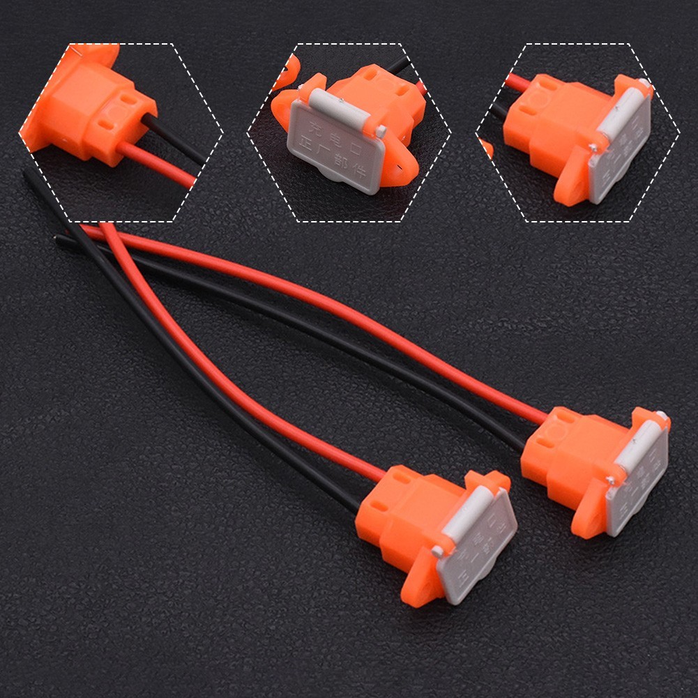 [S1U] ซ็อกเก็ตชาร์จรถยนต์สกู๊ตเตอร์ไฟฟ้า E-bike ขั้วต่อสายไฟสายเคเบิลรถยนต์