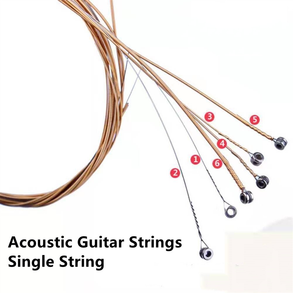 สายกีต้าร์โปร่ง EBGDA Single String Gauges 012 014 024 027 035 040