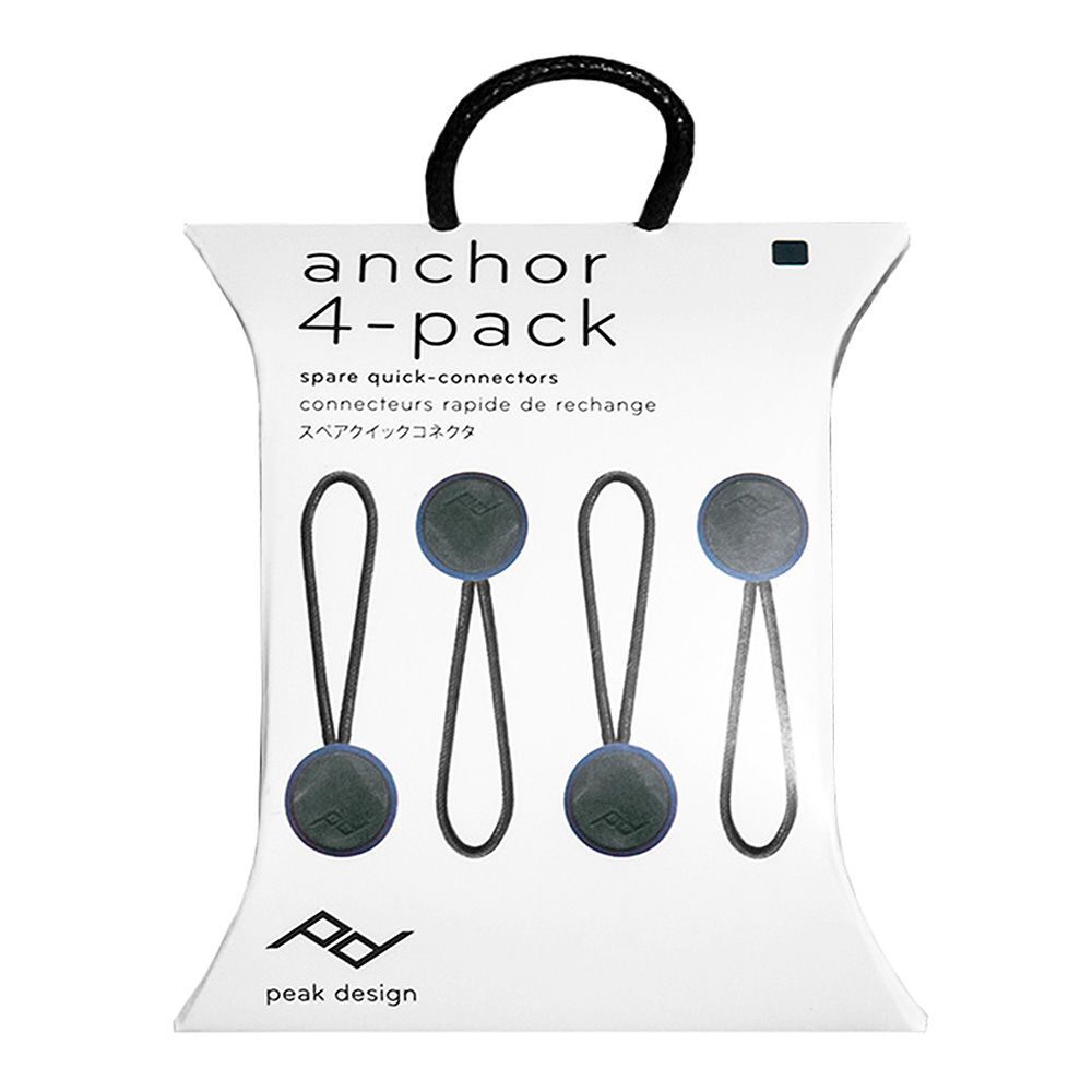 Peak Design Anchor Connector V4 (Ocean, 4-Pack), 4PK-AN-DS4