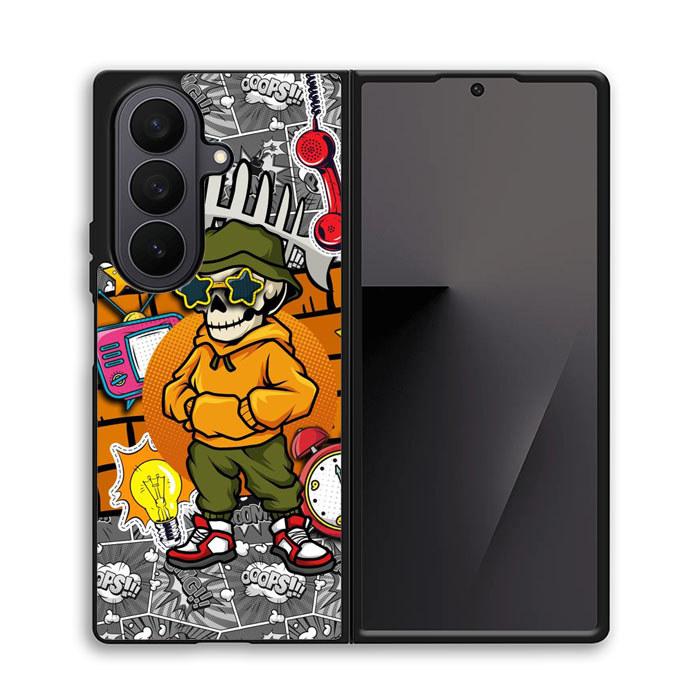 เคส Samsung Galaxy Z Fold 7 6 5 4 3 SE Street Skeleton Vibes