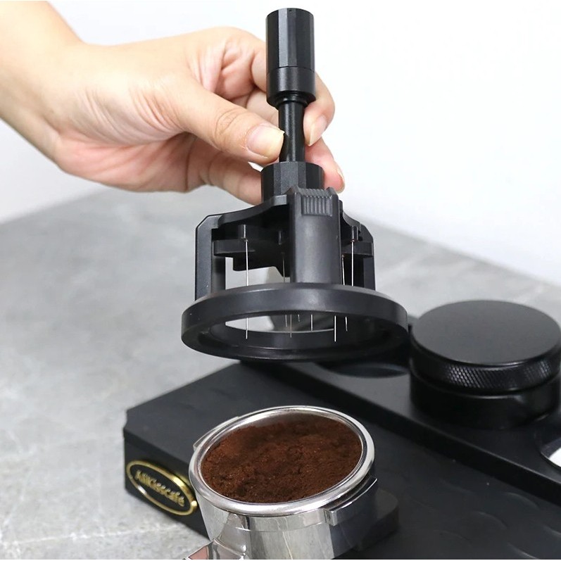 - ALICICASCAFE Stirrer Espresso Coffee Distribution WDT Barista 10 เข็ม - AK-325 -