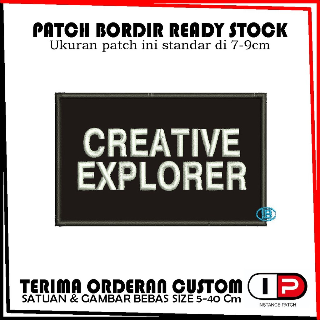 I-PATCH22 คอมพิวเตอร์ EMBROIDERY/TESTIMONI OMBROIDERY/ACCEPT CUSTOM EMBROIDERY ฟรี/สามารถซ้อนทับ