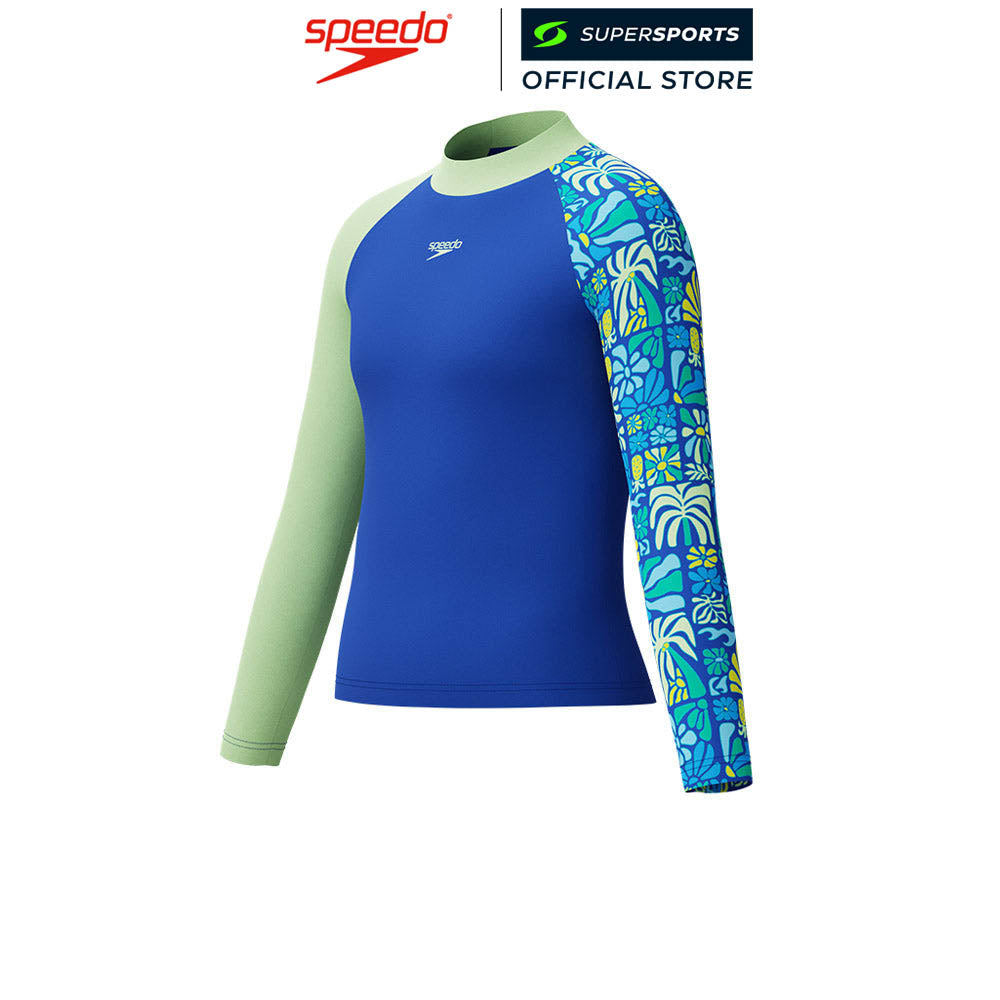 SPEEDO Printed Long Sleeve เสื้อรัชการ์ดเด็กผู้ชาย