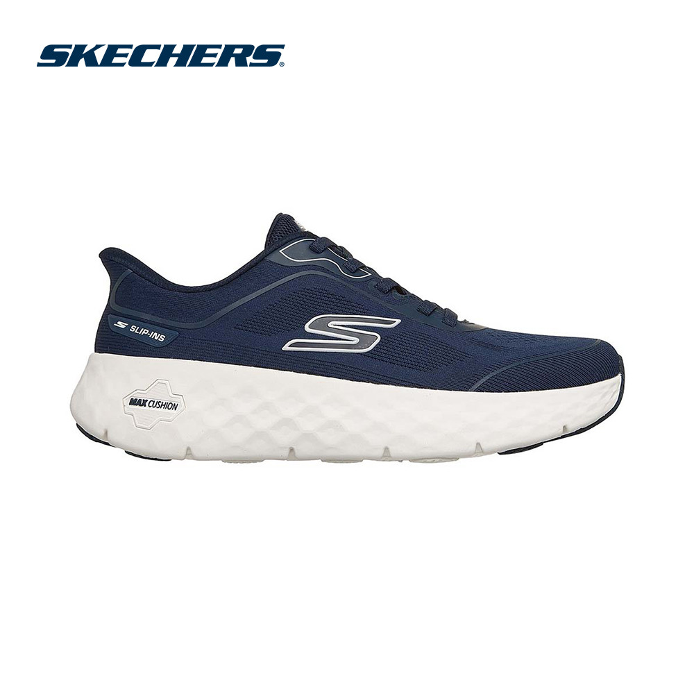 Skechers สเก็ตเชอร์ส รองเท้าผู้ชาย Men Slip-ins GOwalk Max Cushioning Flex Pave Walking Shoes - 217109-NVY (latest)