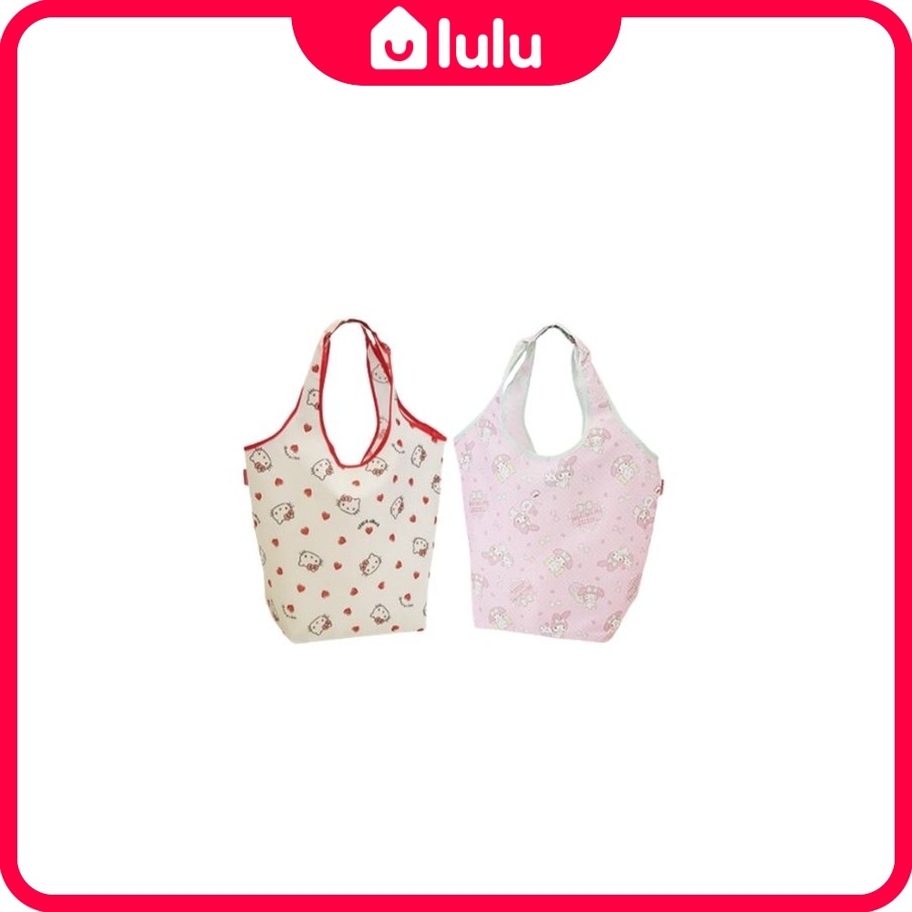 <SKATER> Kitty / My melody Shopping Eco bag with Pouch KBS42P