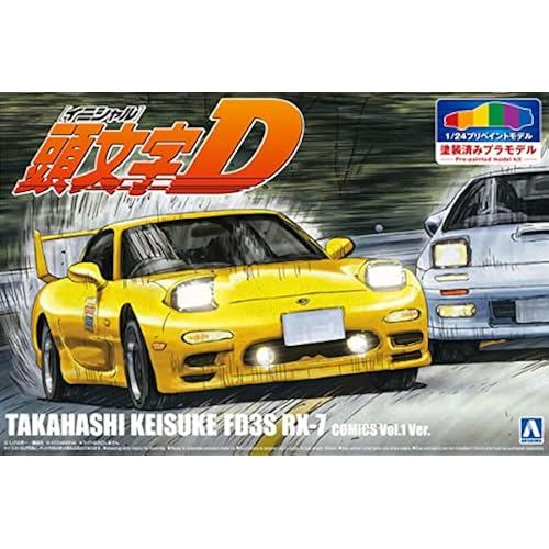 AOSHIMA Bunka Kyozai Prepainted Model Series Initial D Keisuke Takahashi FD3S RX-7 Volume 1 Specific