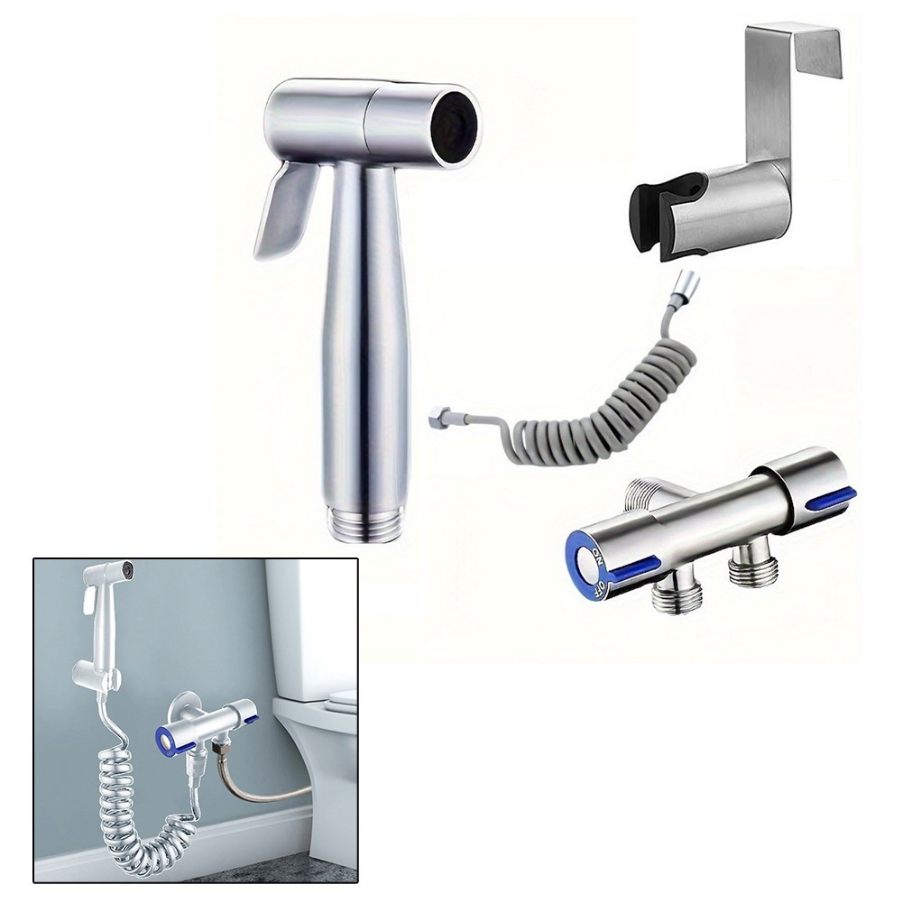 [BIG DESCOUNT] Toilet Douche Bidet Head Handheld Hose Spray ชุดสุขาภิบาลฝักบัว