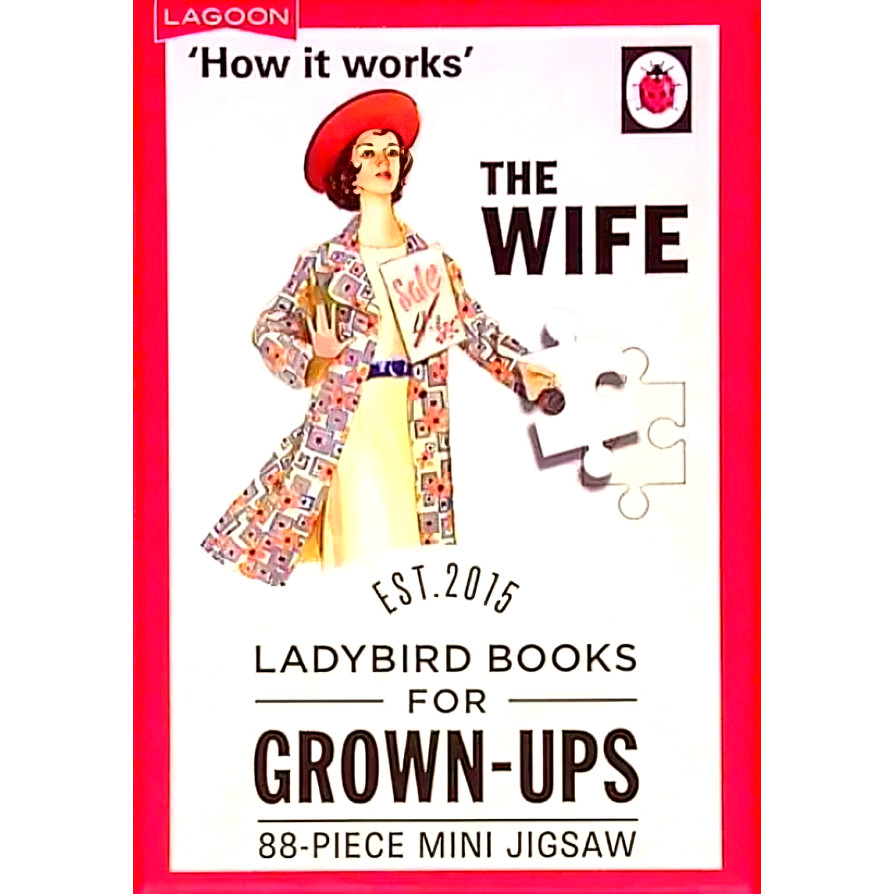 (BX) หนังสือ LADYBIRD สําหรับ GROWN-UPS 88-PIECE MINI JIGSAW: THE WIFE