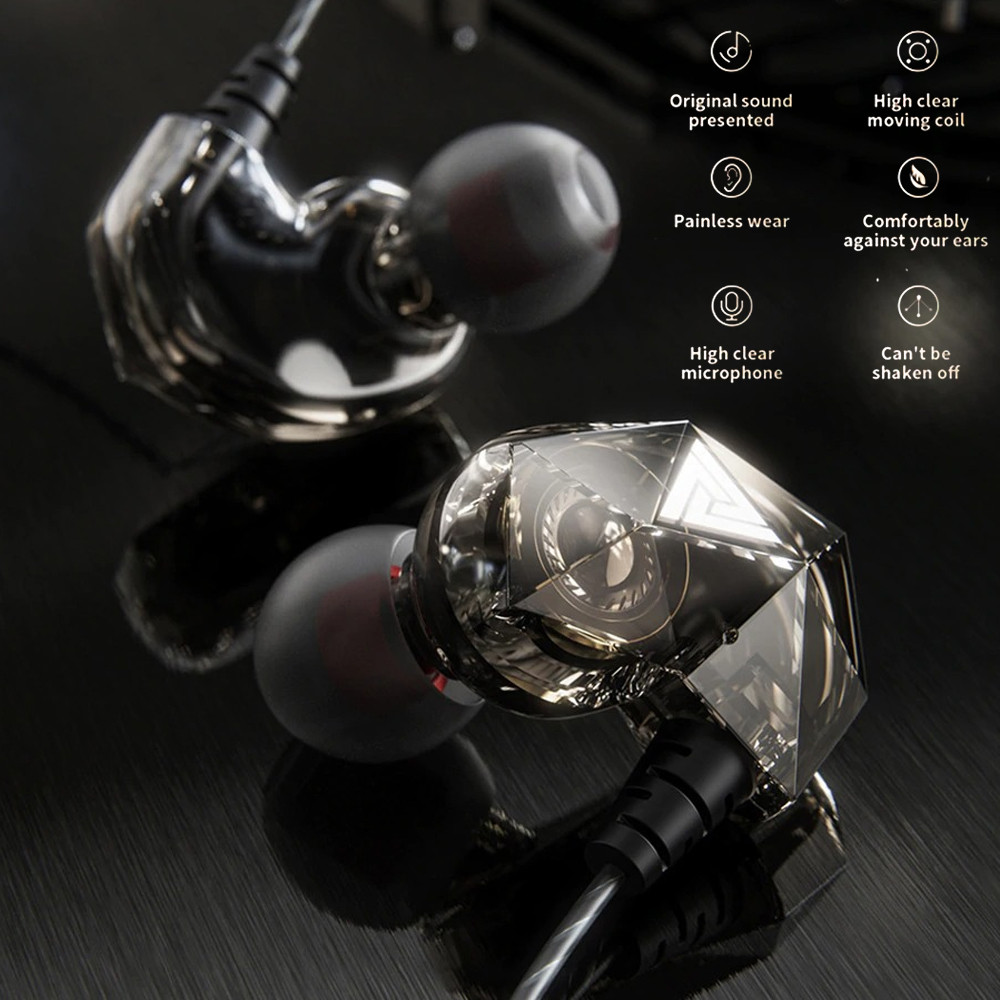- QKZ หูฟัง In-Ear เบสหนักแน่น Hi-Res พร้อมไมโครโฟน AUX - QKZ-AK2 -