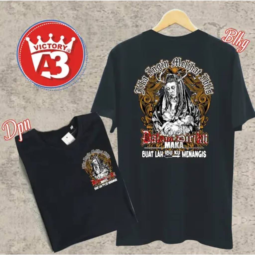 TSHIRT Jika Ingin Lihat Iblis Dalam Diriku Mother Love Quotes Tee สําหรับผู้ชายและผู้หญิงพรีเมี่ยมผ้