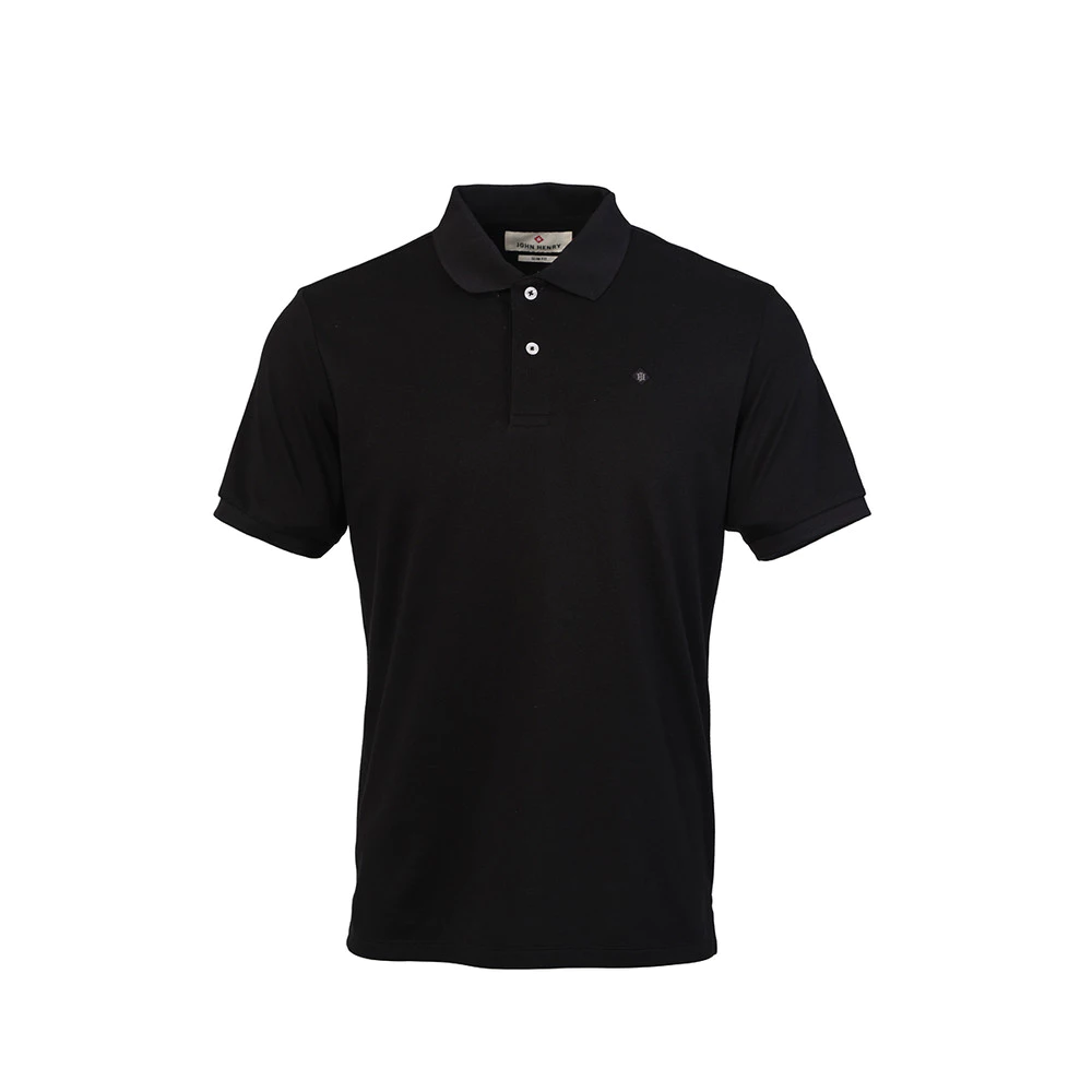 John Henry เสื้อโปโลผู้ชาย ทรงเข้ารูป รุ่น JH F625MPLSM20 - สีดำ