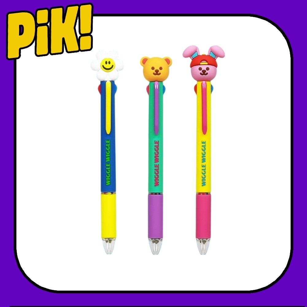 <Wiggle Wiggle> FIgure 4 Color Multi Pen (Smile We Love / Wiggle Bear / Little Play Bunny)