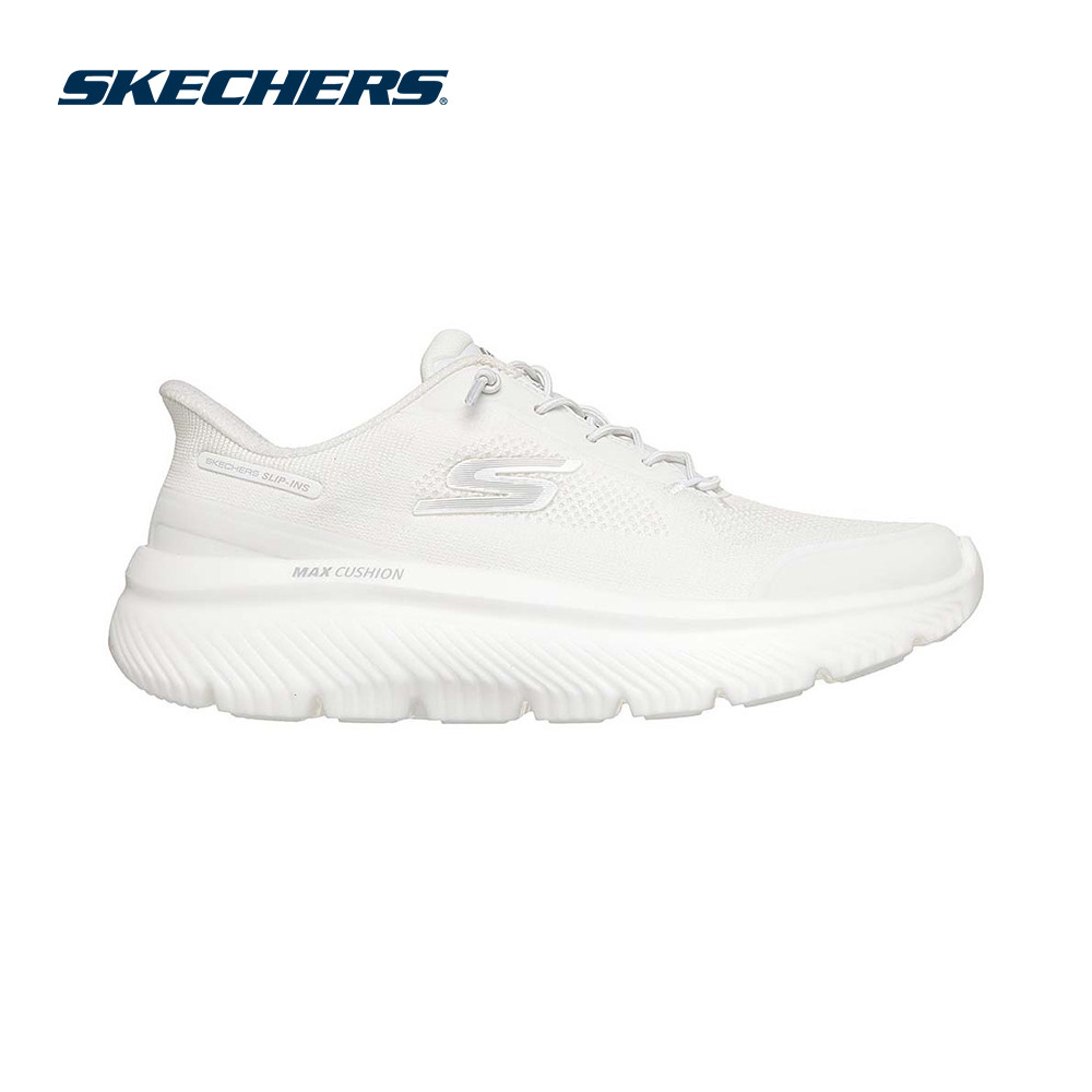 Skechers สเก็ตเชอร์ส รองเท้าผู้หญิง Women Slip-ins GOwalk Max Cushioning Hyper Burst Walking Shoes - 125881-WHT (latest)
