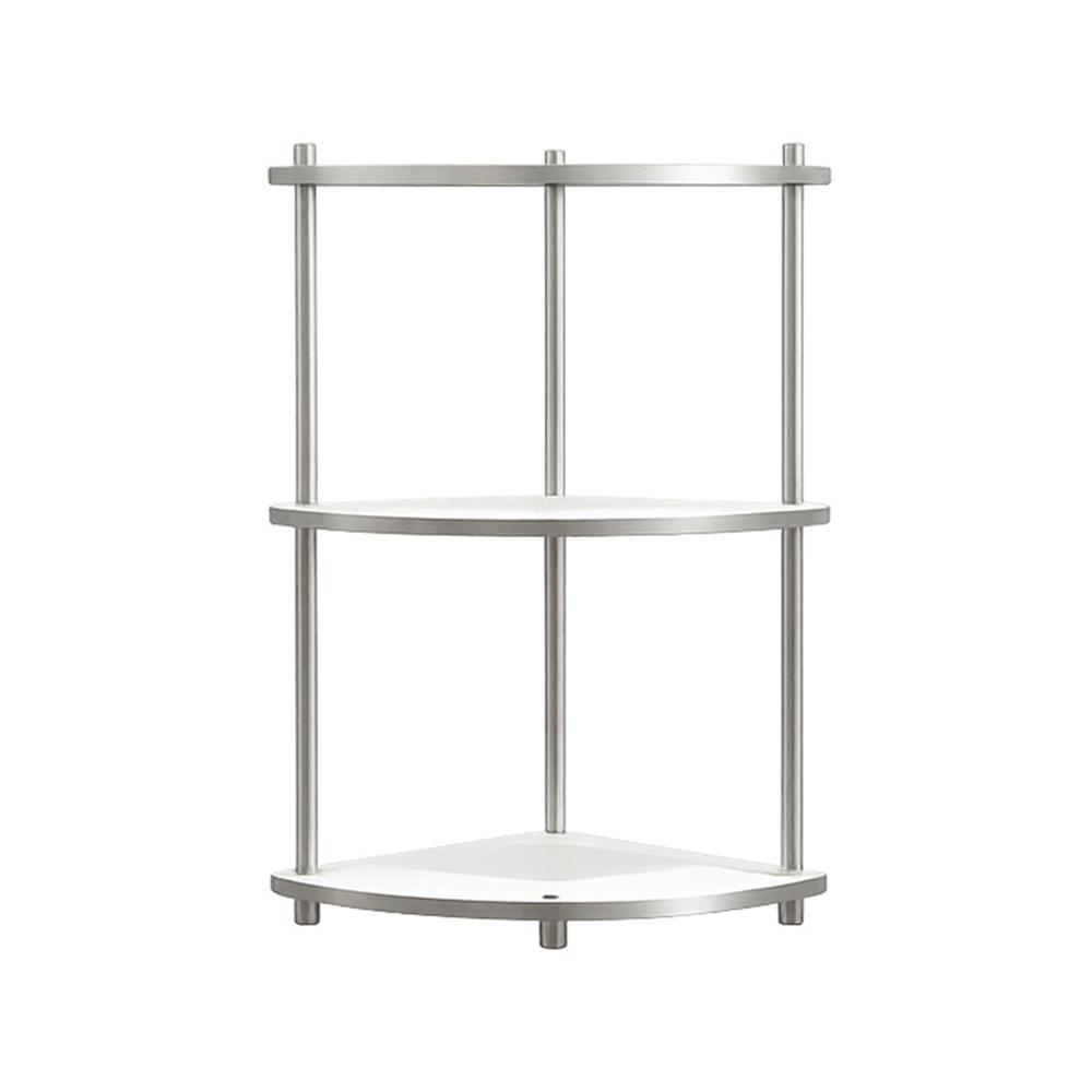FURDINI ชั้นวางของโล่งเข้ามุม 3 ชั้น BENDLY 35 ซม. สีขาว/วอลนัท จัดส่งโดย HomePro