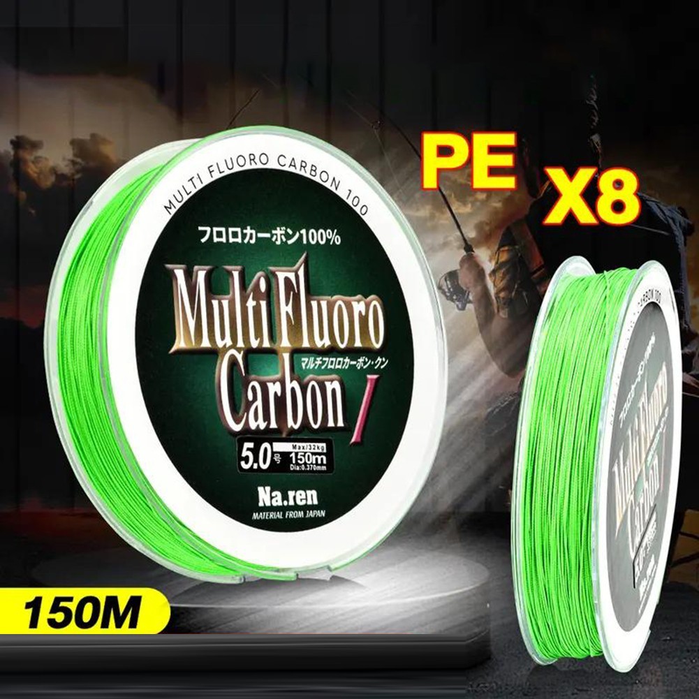 สายตกปลถักเปีย PEX8 Strands ความยาว 150 ม. มีความทนทานสูง สำหรับน้ำหนัก 10-70LB