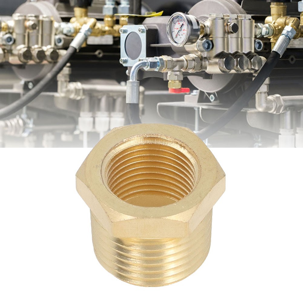 [BIG SALE] 1 ชิ้น 1/8NPT-1/4NPT 3/8NPT-1/4NPT1/2NPT-3/8NPT ขั้วต่อท่อทองเหลือง Adapte