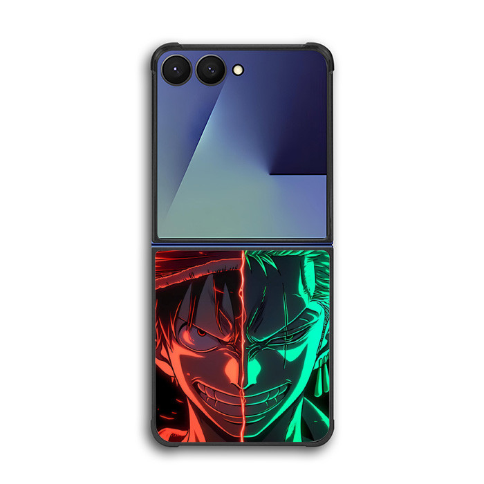 เคสไฮบริด Samsung Galaxy Z Flip 7 6 5 4 3 5G Dual Luffy vs Zoro DC230