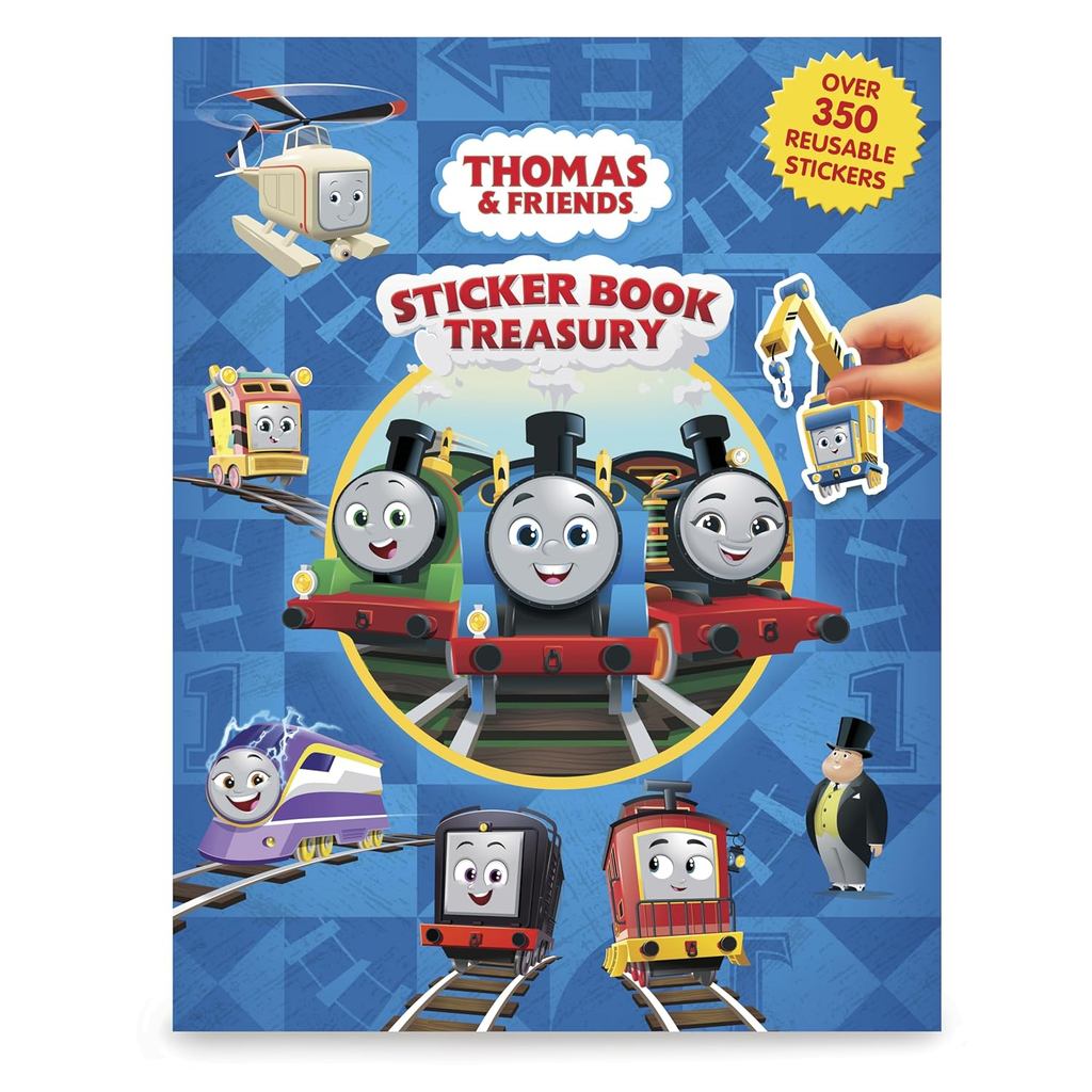 Asia Books หนังสือภาษาอังกฤษ STICKER BOOK TREASURY: MATTEL THOMAS ALL ENGINES GO