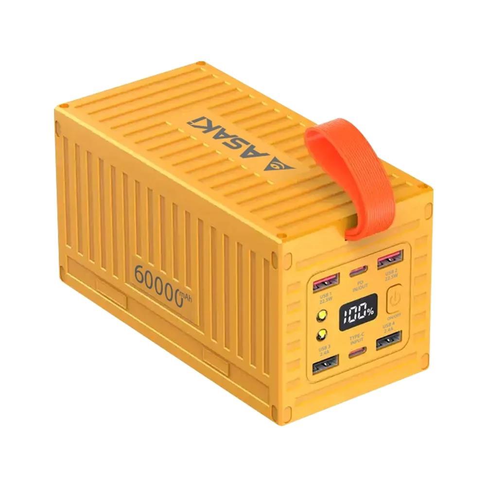 ASAKI แบตเตอรี่สำรอง A-B3601FY 60000 MAH สีเหลือง จัดส่งโดย HomePro