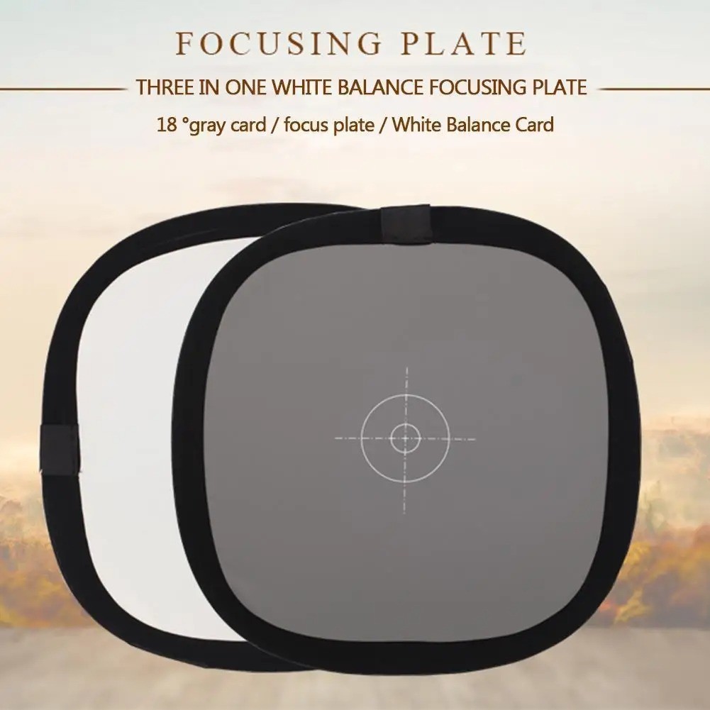 ORI Fotodiox Focusing Plate การ์ดสีเทา 18 เปอร์เซ็นต์ การถ่ายภาพ 2in1 31cm - FT-18