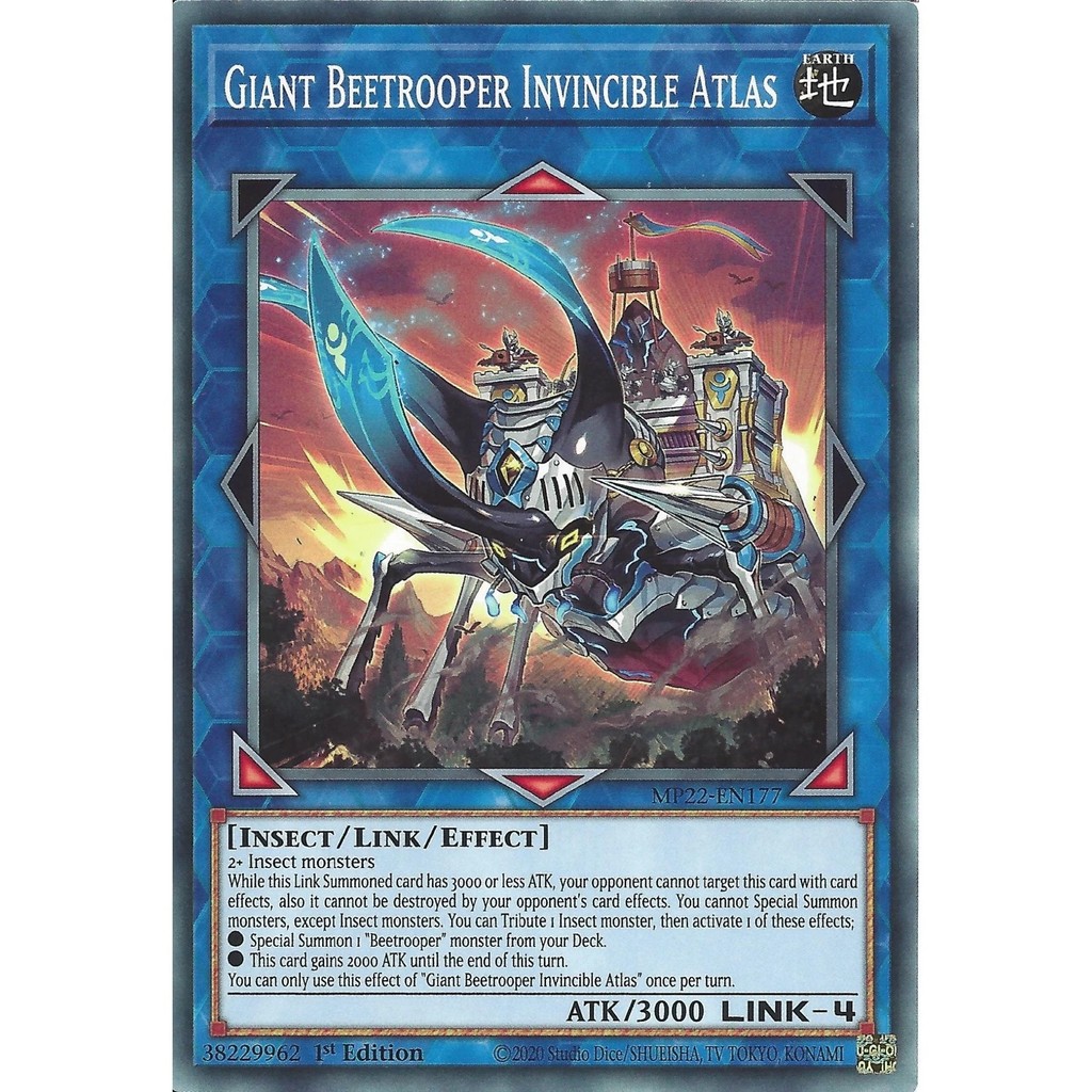 การ์ด Yugioh! - MP22-EN177 - หัวบีทรูทยักษ์ Invincible Atlas