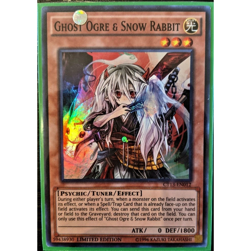 การ์ด Yugioh! - CT13-EN012 - Ghost Ogre & Snow Rabbit