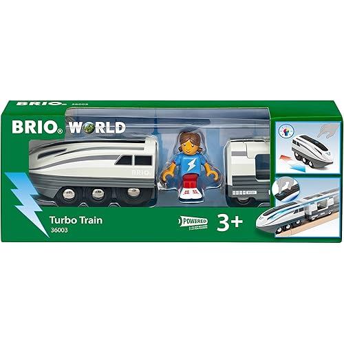 BRIO WORLD Turbo Train 36003 Rail Toy, Vehicle,