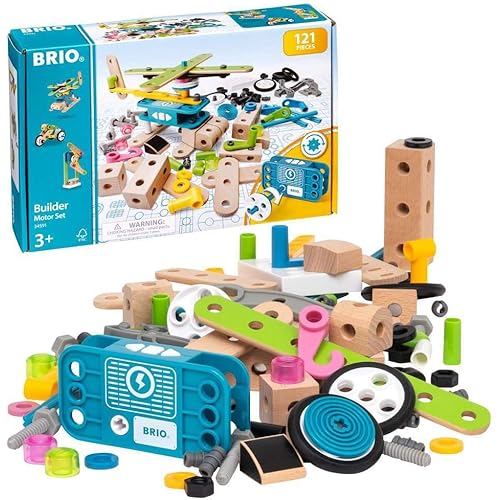 BRIO Builder Motor Set Total 121 Pieces Target Age 3 Years Old Building Toys, Blocks, Educational Wo