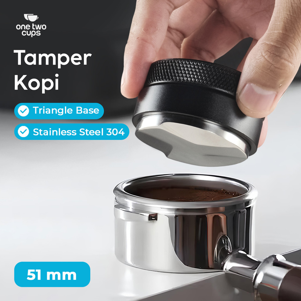 แทมเปอร์กาแฟ One Two Cups - เครื่องมือกระจาย 3 ฐานมุม 51 53 58 มม. - 3153
