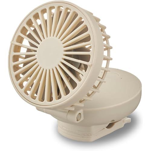 DOSHISHA Compact fan with miniclip 3 levels of airflow USB power supply Charging time 4.5 hours Type