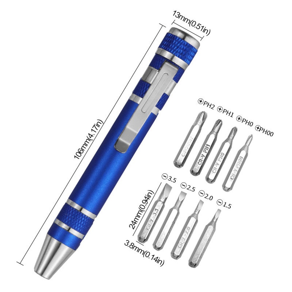 xp1 ปากกาไขควงแบบพกพา 1 ชิ้นเปลี่ยนได้ Magnetic Bits เครื่องมือซ่อมแซมถอดชิ้นส่วน ราคา ถูกที่สุด ดีลบีเคเค แกลเลอรีภาพที่ 4