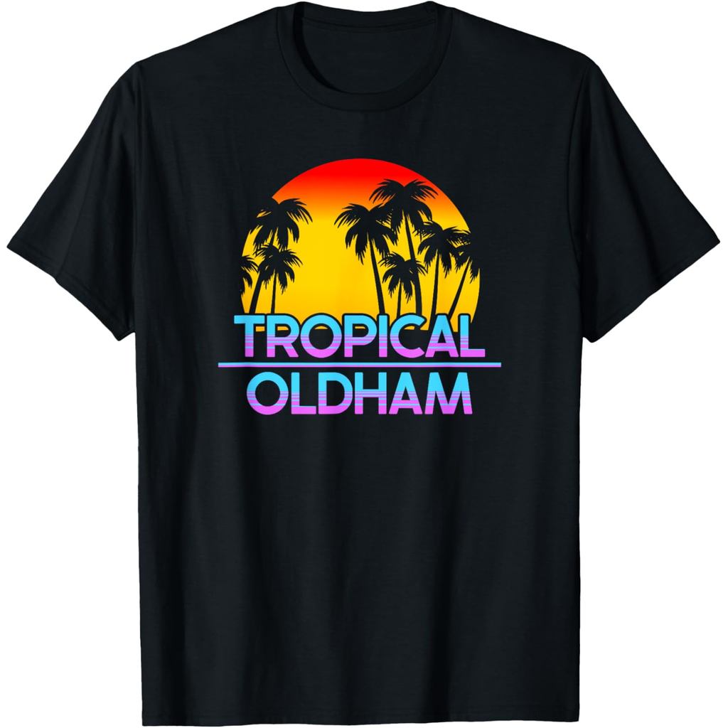 เสื้อยืดผ้าฝ้ายผู้ชาย Oldham UK เสื้อยืด British Weather ตลก