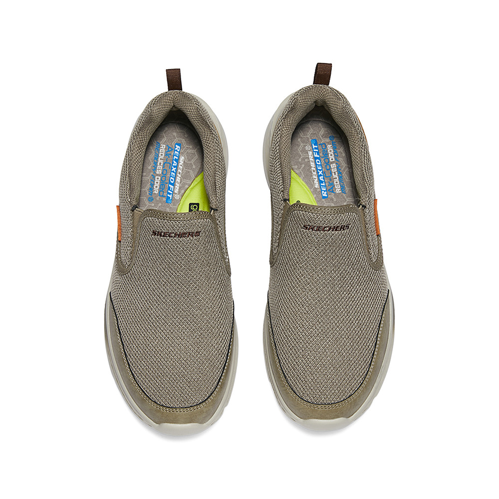 Skechers حذاء رجالي Slade Lucan — خاكي — صورة 4