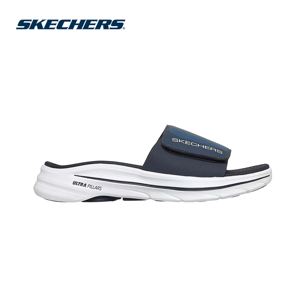 Skechers สเก็ตเชอร์ส รองเท้าแตะผู้ชาย Men On-The-GO GOwalk 8 Sandal Walking Sandals - 229367-NVW Goga Mat (latest)