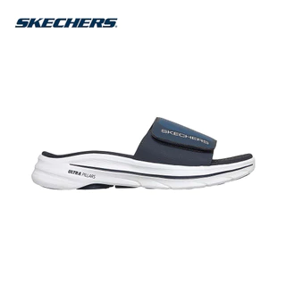 Skechers สเก็ตเชอร์ส รองเท้าแตะผู้ชาย Men On-The-GO GOwalk 8 Sandal Walking Sandals - 229367-NVW Goga Mat (latest)