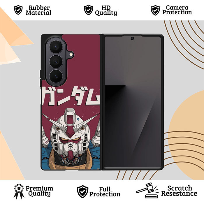 เคสแบบกําหนดเอง Samsung Galaxy Z Fold 7 6 5 4 3 5G Steel Mecha Vanguard ZR0116 Case Cover