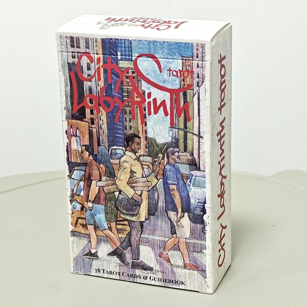 12*7ซม. City Labyrinth Tarot, 78 ใบ Tarot Deck | Indy Tarot Pen วาดเกี่ยวกับ Life In New York In The Early 2000s ราคา ถูกที่สุด ดีลบีเคเค
