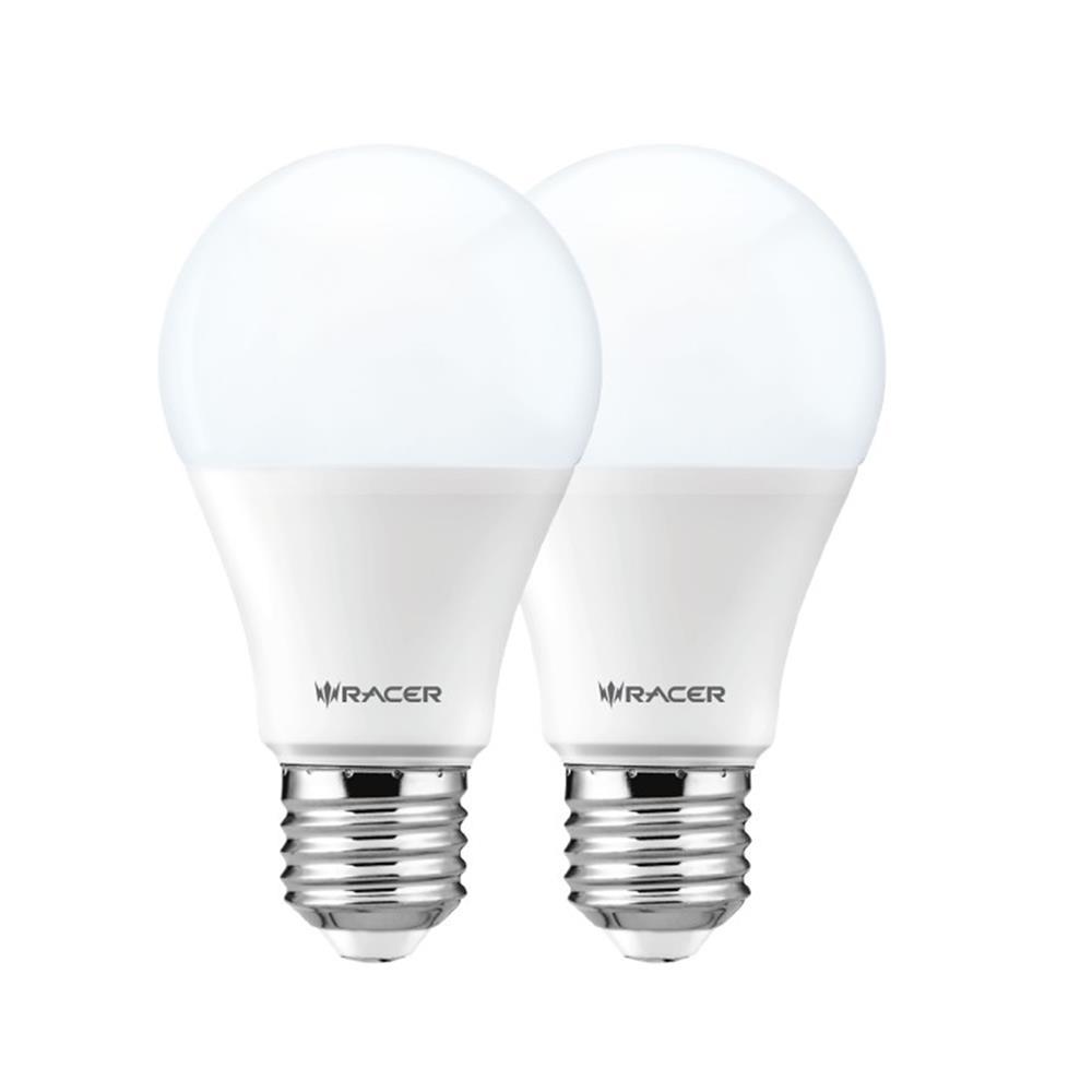 RACER หลอด LED A60 KIMMIE 9 วัตต์ DAYLIGHT E27 (แพ็ก 2 ชิ้น) จัดส่งโดย HomePro