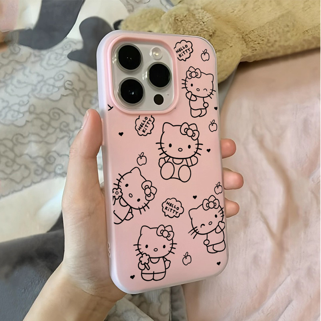 Kitty Line Softcase Tecno Spark Go3 Pova 7 5G 20C 20 Nfc Camon 40 Pro 20 Pro Spark Go 2 Tk7 Fullcove