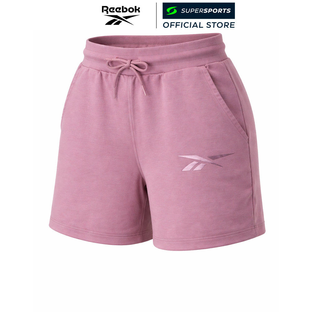 REEBOK Satin Logo กางเกงลำลองขาสั้นผู้หญิง