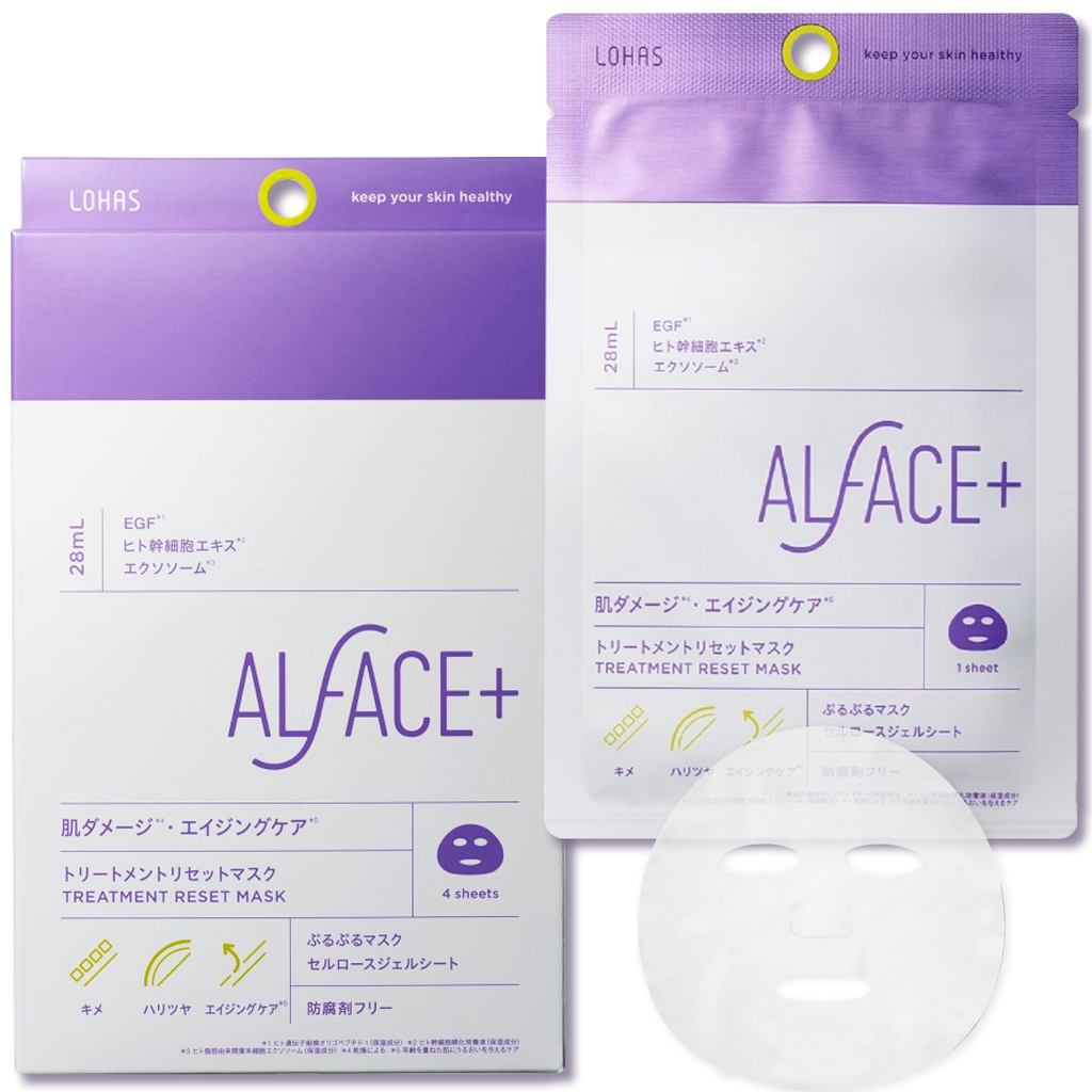 【ตรงจากประเทศญี่ปุ่น】มาส์กหน้า ALFACE Treatment Reset Mask 4 แผ่น ญี่ปุ่น