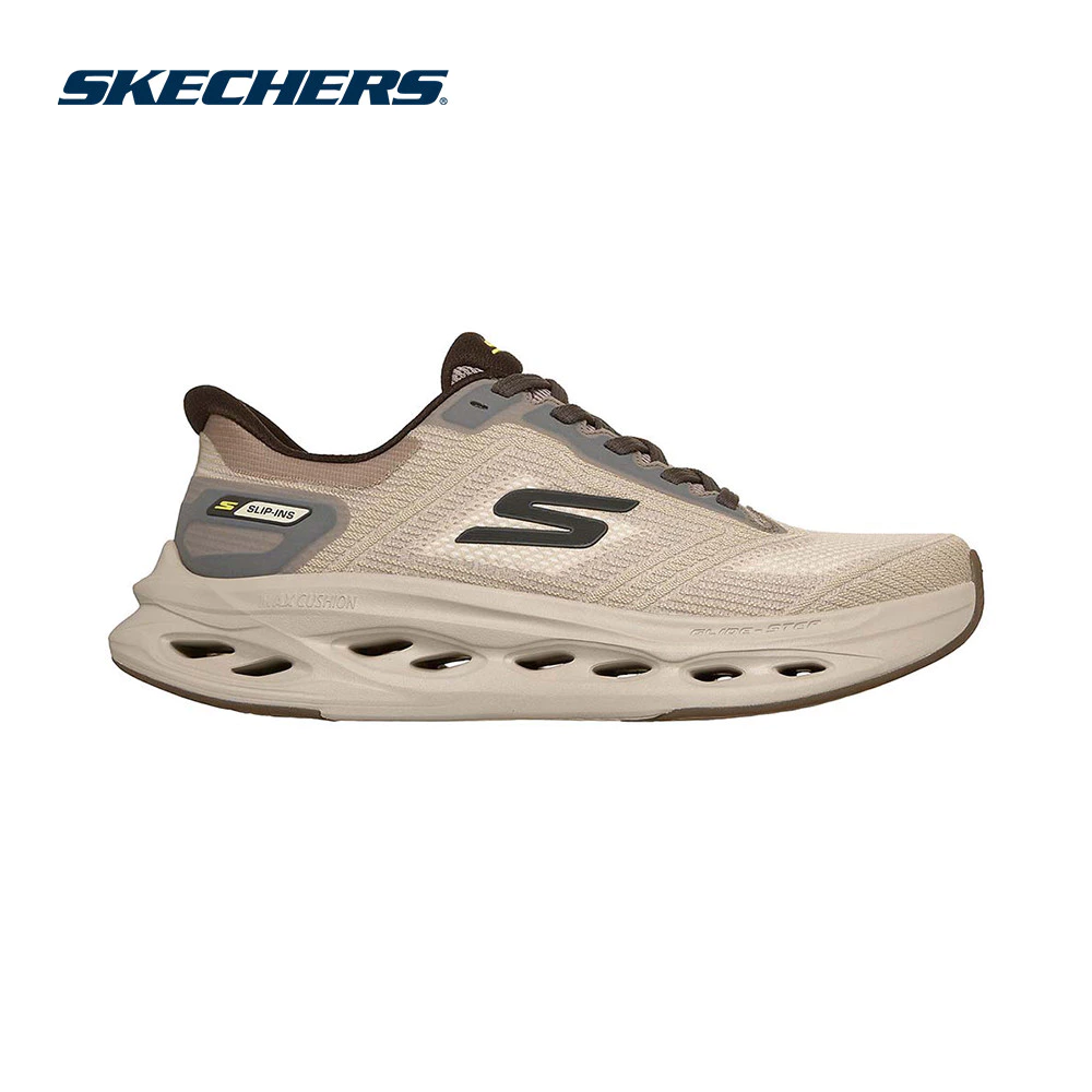 Skechers สเก็ตเชอร์ส รองเท้าวิ่งผู้ชาย Men Slip-Ins GOrun Max Cushioning Glide-Step Running Shoes - 220415-TPE (latest)